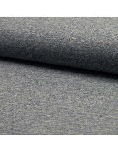 Mischgewebe Joggingstoff - Blau Grau