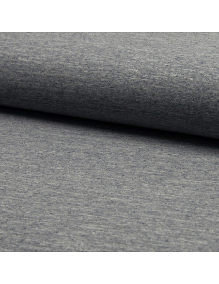 Mischgewebe Joggingstoff - Blau Grau