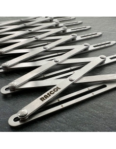 Premium-Metallknopflochmaßstab Rascol