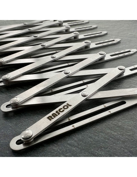 Premium-Metallknopflochmaßstab Rascol