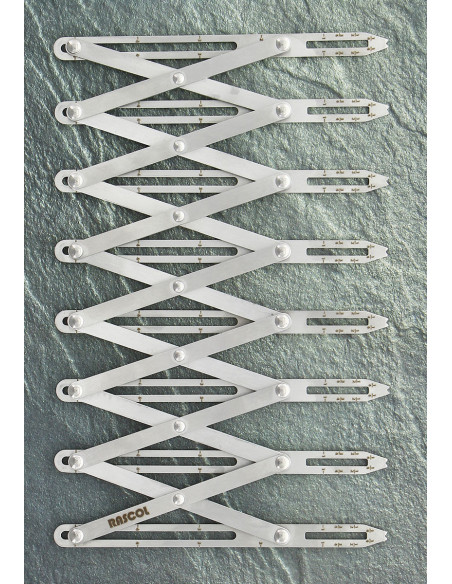 Premium-Metallknopflochmaßstab Rascol