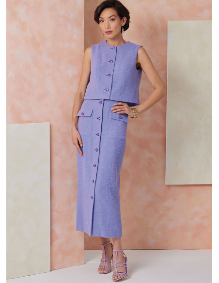 Oberteil-Schnittmuster - Vogue 2118