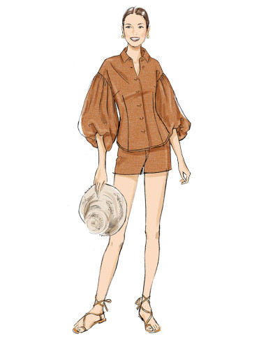 Oberteil-Schnittmuster - Butterick 7045