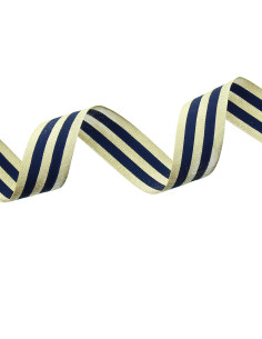 Metallische Galonstreifen - Marineblau und Gold
