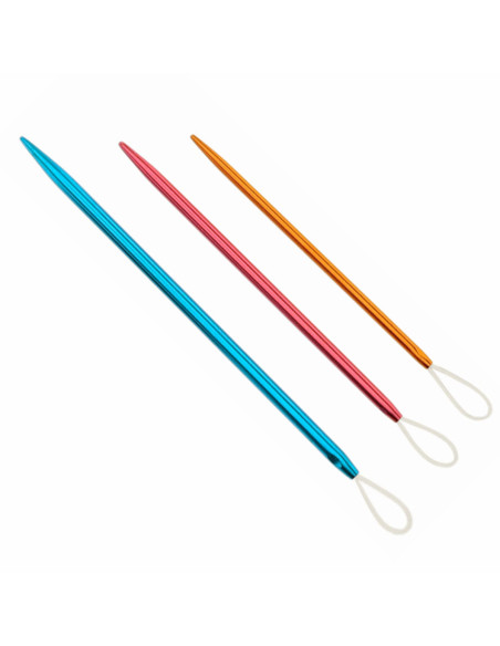 Aluminium-Stricknadeln mit Nylon-Schlaufe