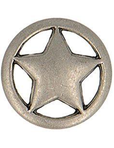 Metallsternknopf - Stahl