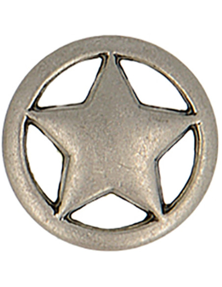 Metallsternknopf - Stahl