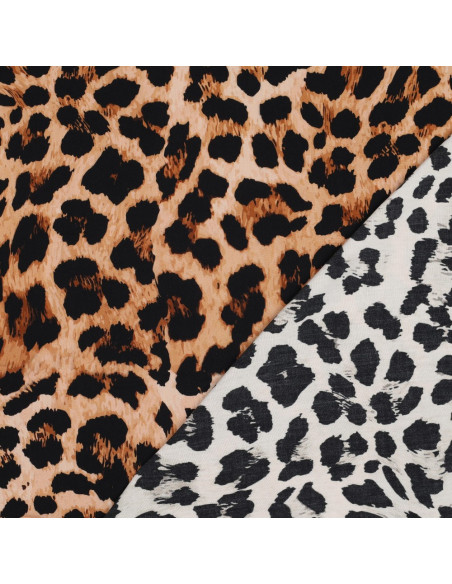 Fantasie-Viskosestoff - Panther