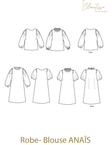 Anaïs Kittelkleid-Schnittmuster - Clématisse Pattern