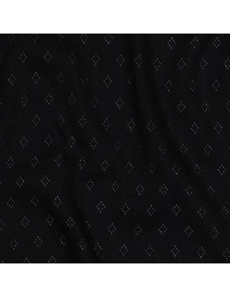 Punktstrick-Jersey-Stoff - Schwarz