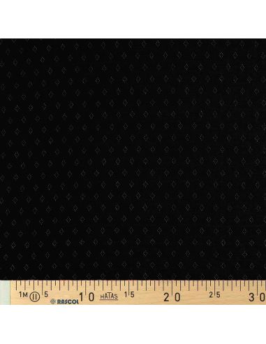 Punktstrick-Jersey-Stoff - Schwarz