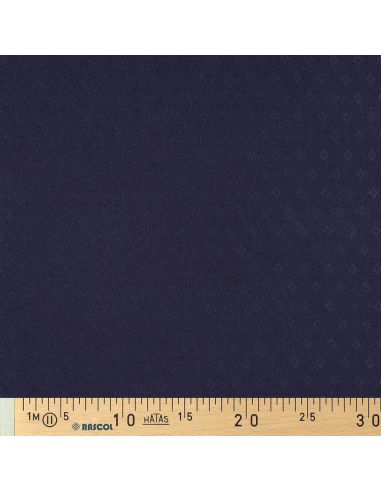 Punktstrick-Jersey-Stoff - Marineblau