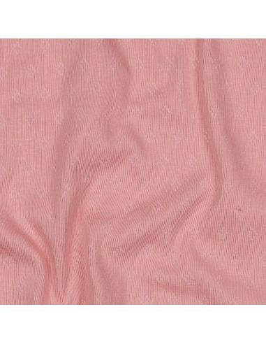 Pointelle-Strickjersey - Rosa