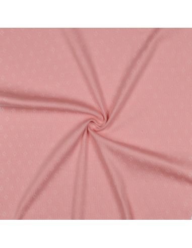 Pointelle-Strickjersey - Rosa