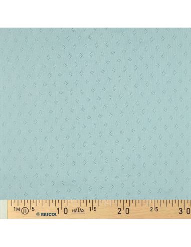 Pointelle-Strickjersey - Hellblau