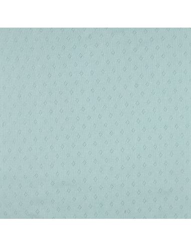 Pointelle-Strickjersey - Hellblau