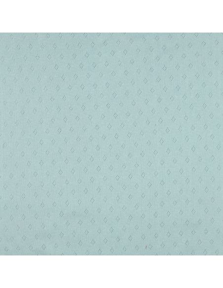 Pointelle-Strickjersey - Hellblau
