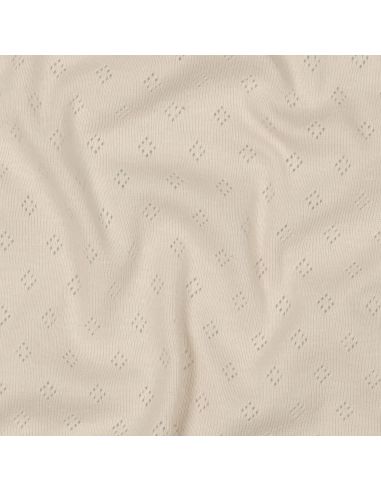 Punktstrick-Jersey-Stoff - Beige