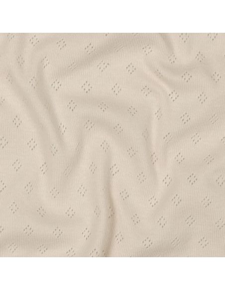 Punktstrick-Jersey-Stoff - Beige