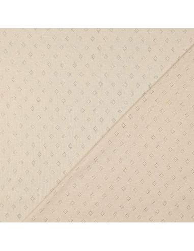 Punktstrick-Jersey-Stoff - Beige