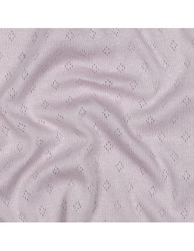 Pointelle-Strickjersey - Flieder
