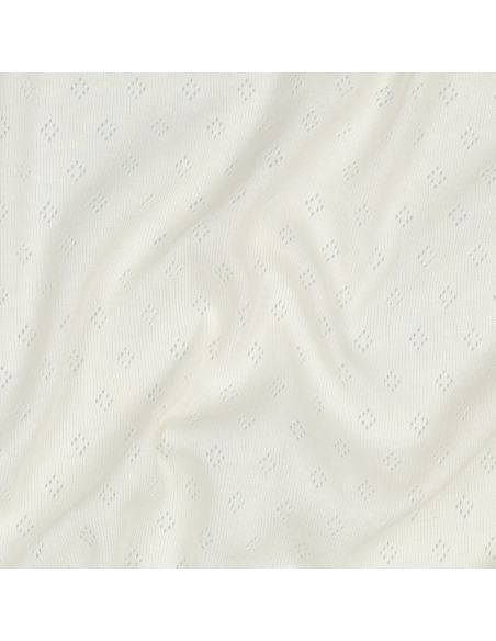Pointelle-Strickjersey - Ecru