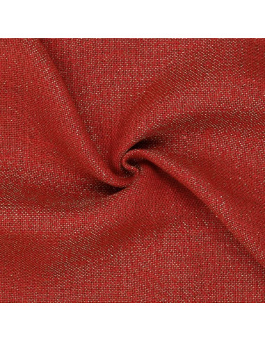 Lurex-Jutegewebe - Rot