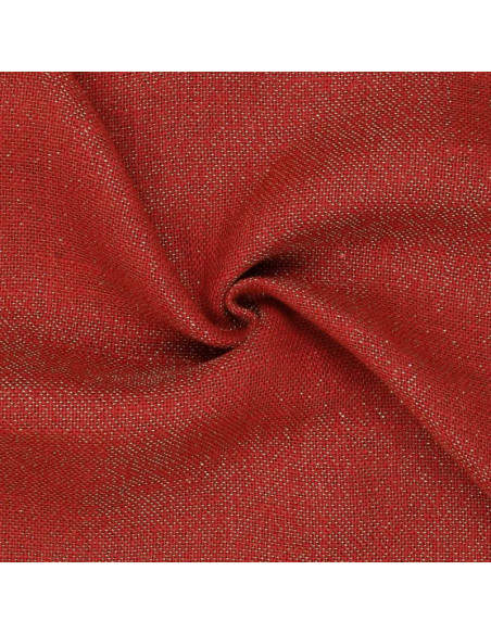 Lurex-Jutegewebe - Rot