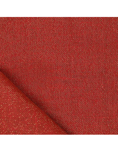 Lurex-Jutegewebe - Rot