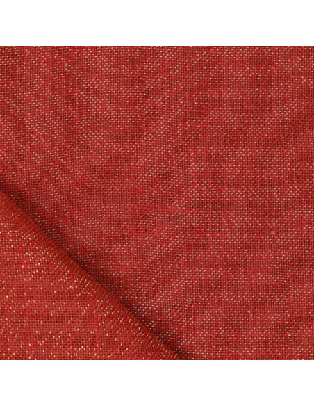 Lurex-Jutegewebe - Rot