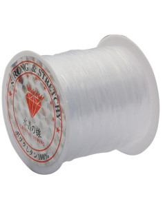 Plastikperlenfaden 0,70 mm - Transparent