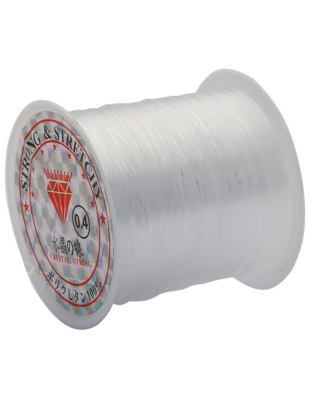 Plastikperlenfaden 0,40 mm - Transparent