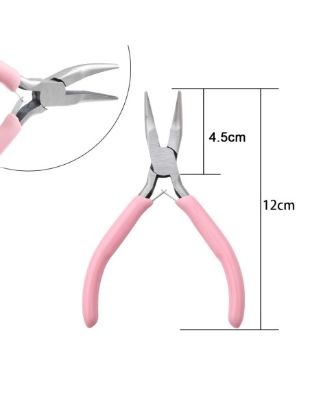 Gebogene Spitzzange für Schmuck und Perlen