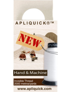 Hand- and machine-sewing invisible thread 2000 m Apliquick