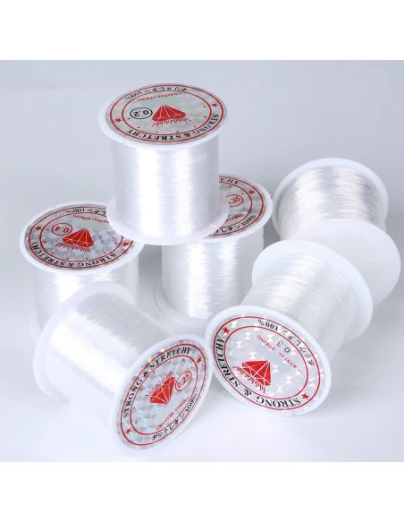 Plastikperlenfaden 0,20 mm - Transparent