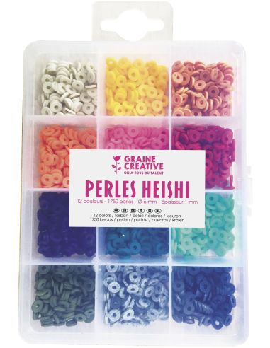 Schachtel mit 1750 Heishi-Perlen - Trend