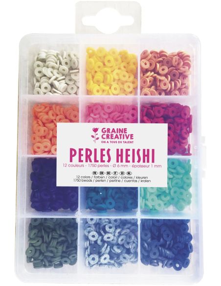 Schachtel mit 1750 Heishi-Perlen - Trend
