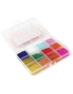 Set mit 12 Farben von 2 mm Rocailles-Perlen - Acid Candy 2