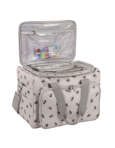 Strick- und Häkeltasche - Biene
