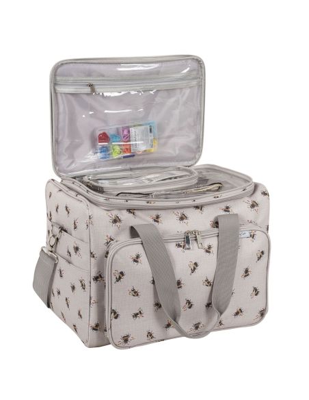 Strick- und Häkeltasche - Biene
