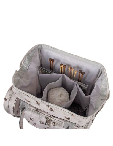 Strick- und Häkeltasche - Biene
