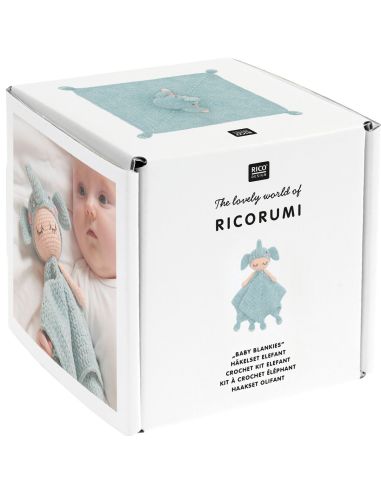 Häkelset Kuscheldecke - Elefant