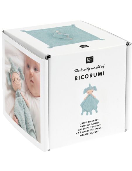 Häkelset Kuscheldecke - Elefant