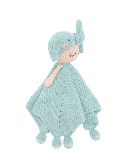 Häkelset Kuscheldecke - Elefant