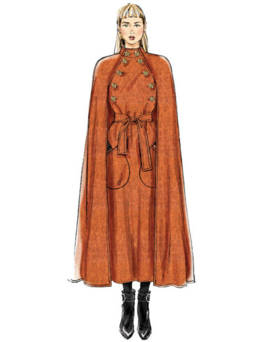 Umhang- und Gürtelmuster - Vogue 9288