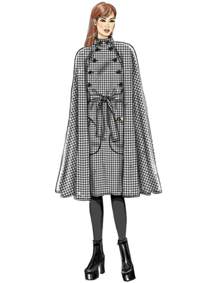 Umhang- und Gürtelmuster - Vogue 9288