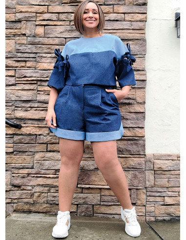 Oberteil- und Shorts-Schnittmuster - Know Me 2127