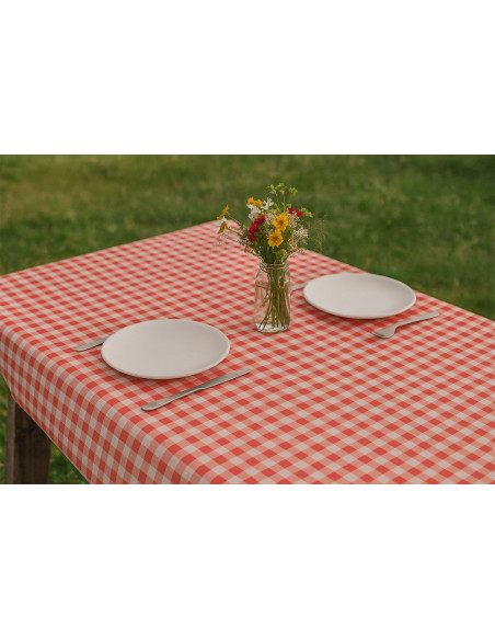 Nappe intissé Vichy - Rouge
