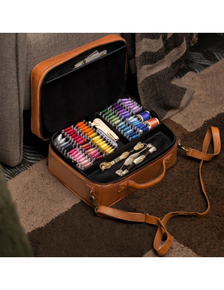 Aufbewahrungsbox für Stickerei und Nähen Muud Flora - Rich Brown
