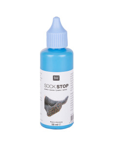Rutschfeste Latexflasche für Socken - Blau